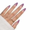 Hochwertige tragbare künstliche Nägel im Mandel-Nude-French-Stil – mittellange und lange Nagelspitzen