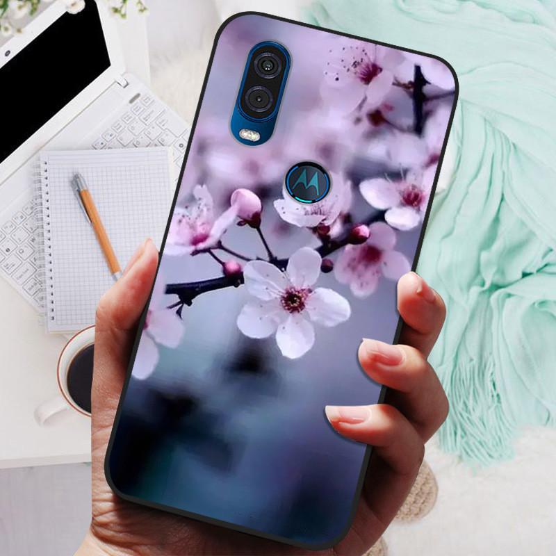 

Для Motorola One Vision Чохол Чорна Кришка Лев Вовк Силіконова М яка Задня Кришка Для Moto One Vision Чохол для Телефона Захисна Оболонка For Moto One Vision