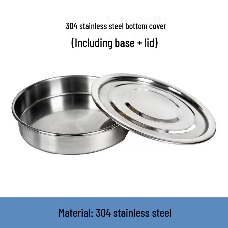 

10cm 304 Stainless Steel Double-Layer Fine Mesh Sieve with Base and Lid