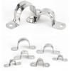 Heavy Duty Saddles Pipe Clamp Metal Water Tube Holder Bracket 2 Hole for Enhances Durability and Corrosion Resistance