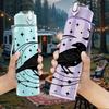 1PC Crow Moon Star Night Print 750ml Color Plastic Sports Water Bottle Leakproof Flip Straw Lid Suitable for Sports Office Home Use