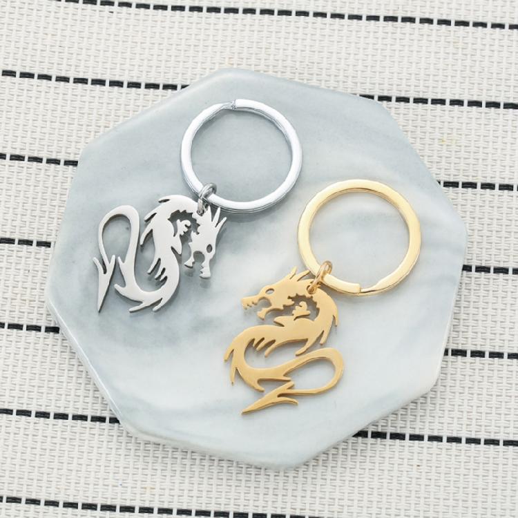 Vintage Keychain Lucky Dragon Keychains Bag Accessories Gift for Men and Women