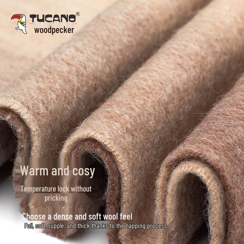 TUCANO Men's 100% Pure Wool Winter Scarf
