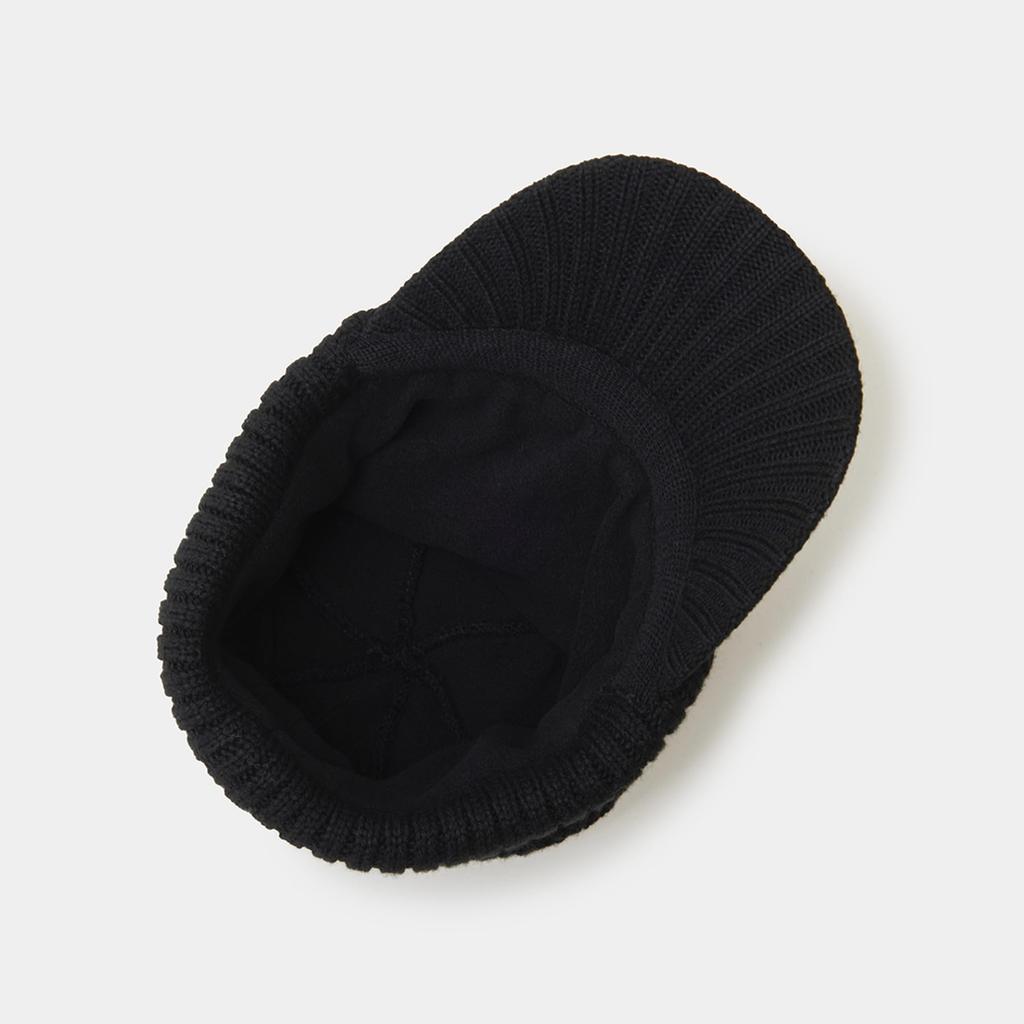 Callaway Men's Fleece-Lined Knit Cap with Brim, Golf Hat, C24291123 1010_Black, FR