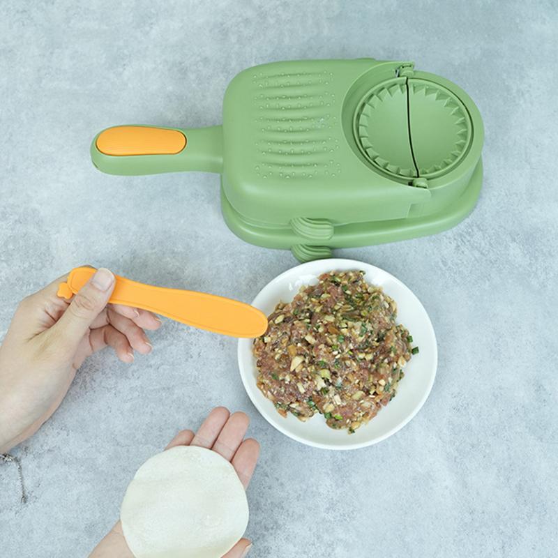 3 In 1 Dumplings Maker,Multifunctional Manual Dumpling Skin Presser,Dumpling Mold Tool,Making and Pressing Dumpling Skin Machine for Kitchen