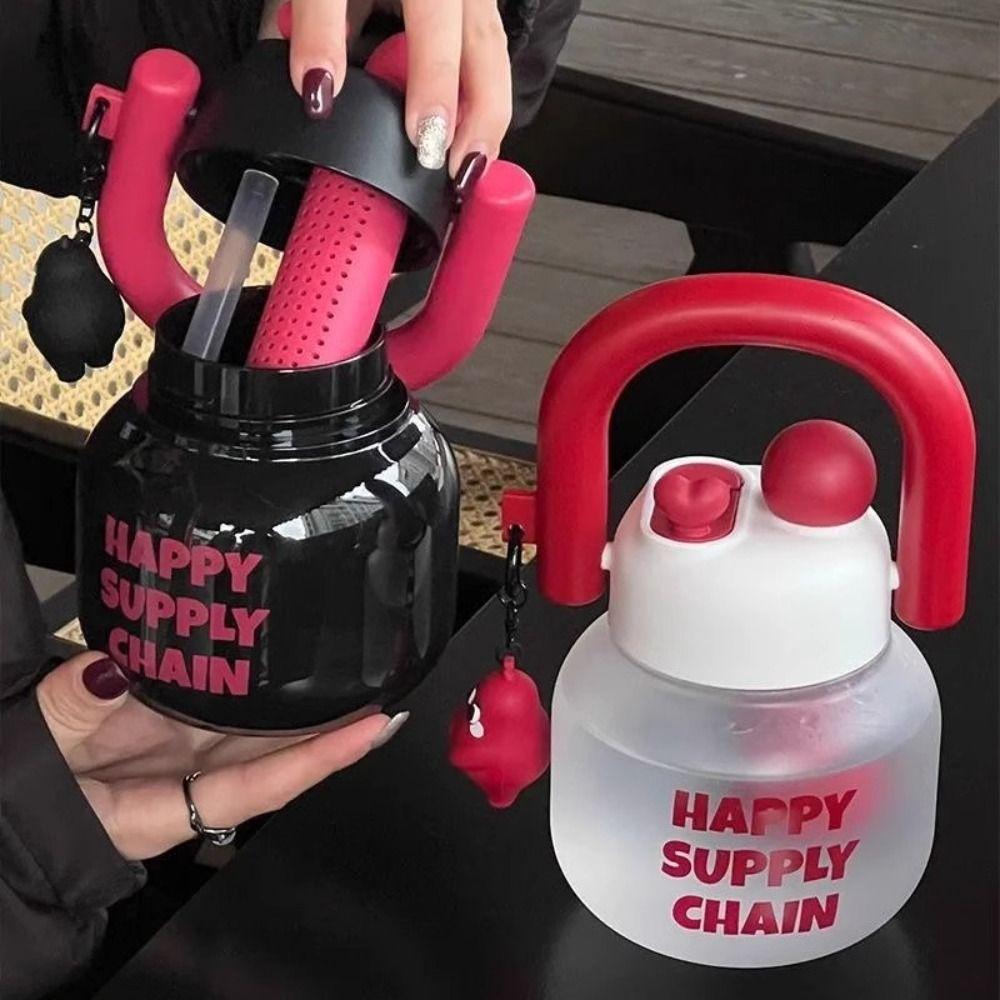 800ml Portable Drink Bottle Leakproof Cartoon Plastic Cup Milk Cup Water Mug  Coffee Cups