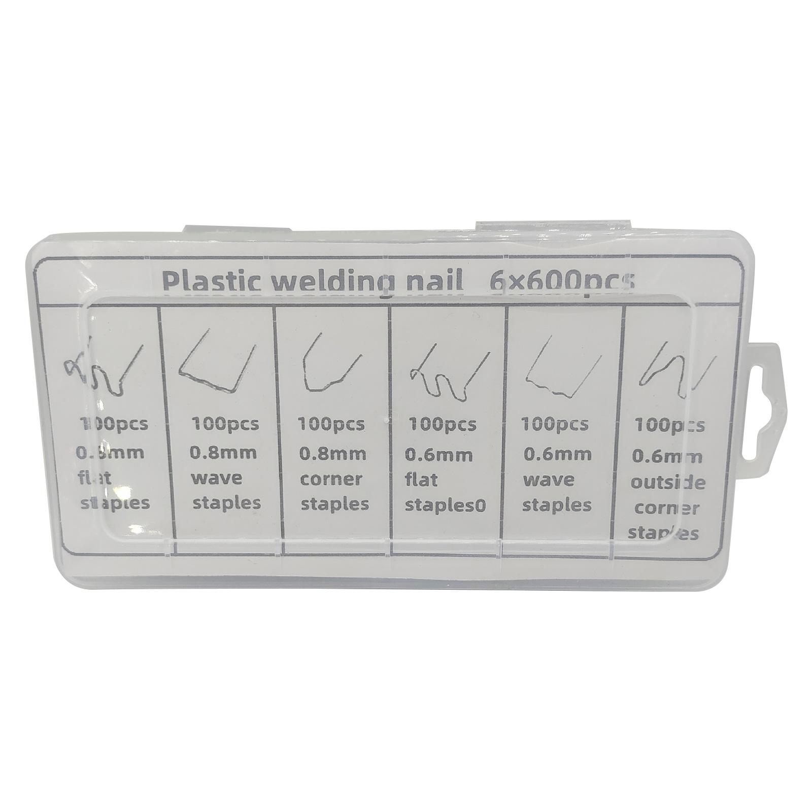 

600 шт. пластиковый ремонтный аппарат сварочный горячий степлер бампер крыло сварочный аппарат скобы для ремонта сварочный гвоздь для автомобильных бамперов инструменты B