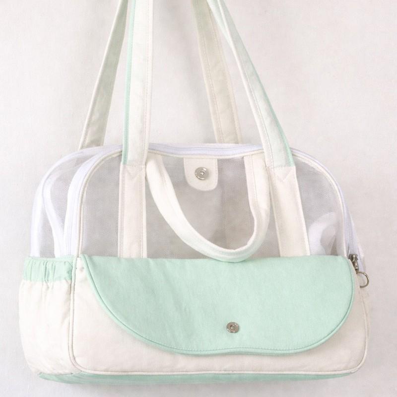 Portable Summer Pet Bag with Breathable Mesh and Large Capacity Pet Shoulder Bag Small Animal Carrier