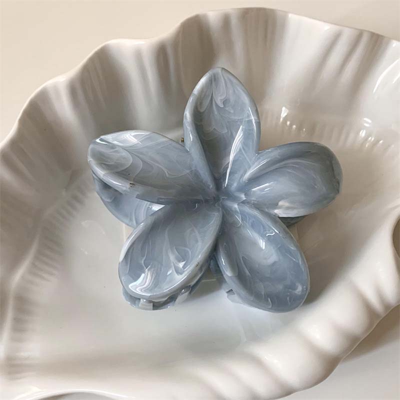 Summer Acrylic Flower Hair Clip for Women Marble Texture Hair Claws Clips Trendy Girl Hairpin Korean Hair Accessories Headwear