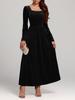 Autumn New French Style Evening Gown Long Silk Velvet Dress