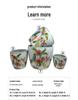 Blue and White Porcelain Chinese Ceramic Flower Pots - 4-Piece Set for Indoor and Outdoor Plants
