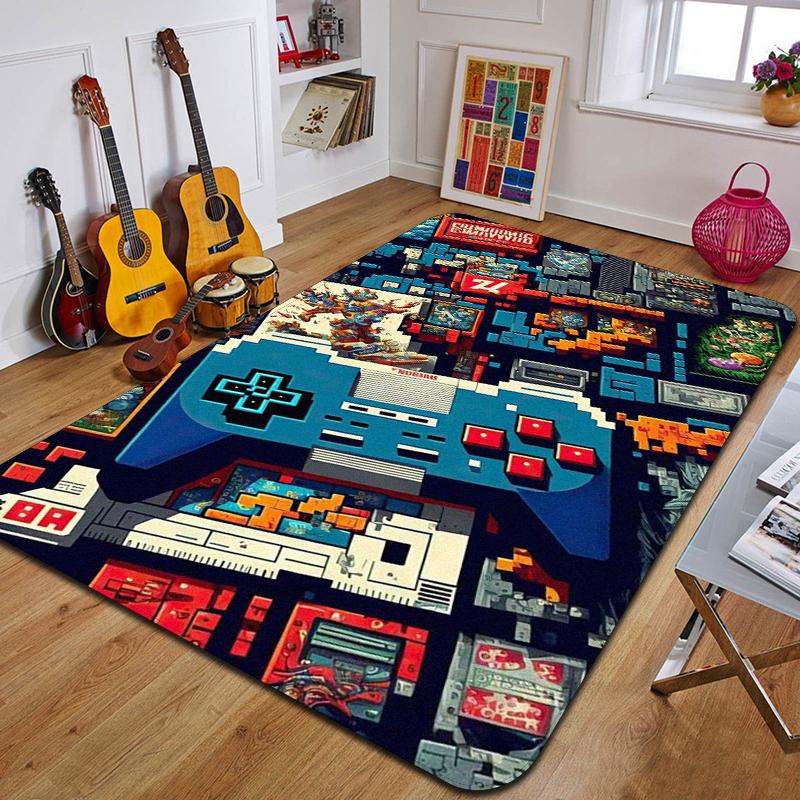 C-Creative Switch Game Carpet Fashion Yoga Mat Bedroom Decoration Carpet Living Room Bathroom Decoration Floor Mat Birthday Gift