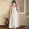 Rose Manor Theme Restores The Style Of A One-piece Chest-length Pleated Skirt In The Chinese Tang Dynasty