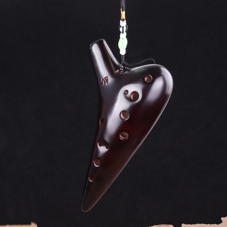 Alto C Key 12-Hole Ocarina for Beginners - Ethnic Musical Instrument with Ceramic Craftsmanship and Accurate Tone