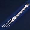 Elegant Vintage-Style Full Diamond Tassel Brooch: Long Tassel Shoulder Pin for Annual Meeting Coat Accessory