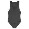 Women One Piece Swimsuits Glossy Stretchy Sleeveless Sports Leotard Swimwear Skinny Jumpsuit