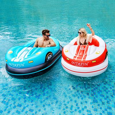Barcos de Para-choque Infláveis Elétricos, Boias Infláveis para Piscina, Brinquedos para Parque Aquático para a Casa