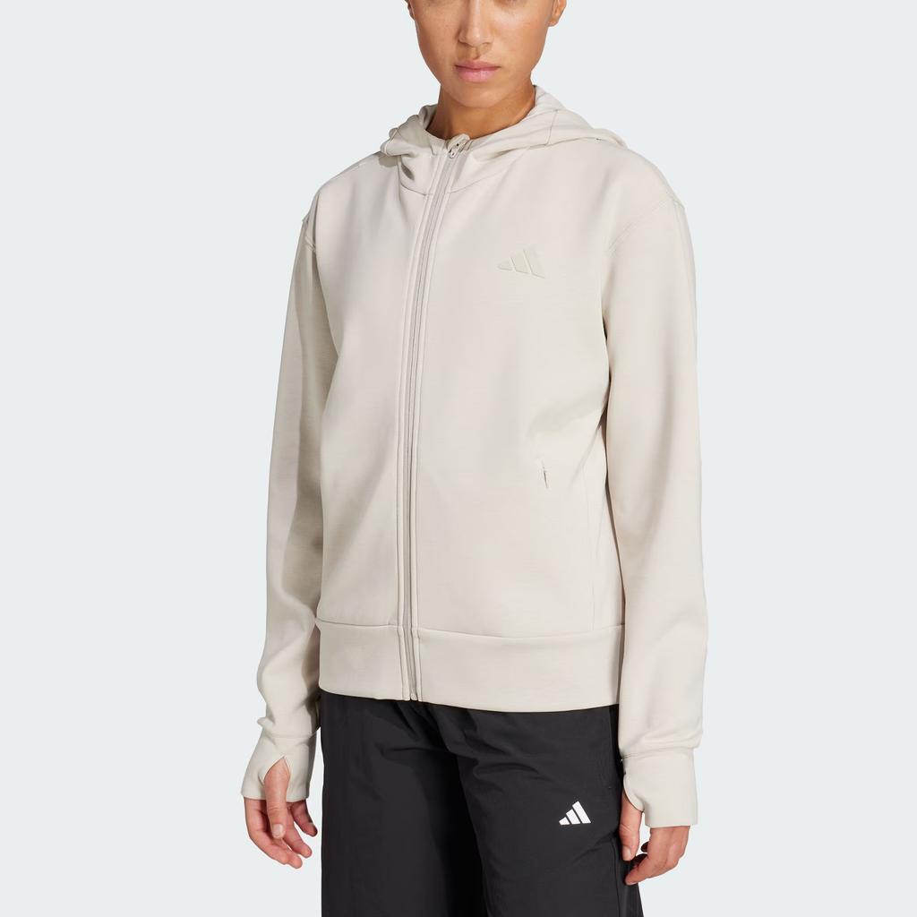 Adidas Climacool Sweatshirt Comfortable Sports Zip Hooded Jacket Women Jackets JX7318