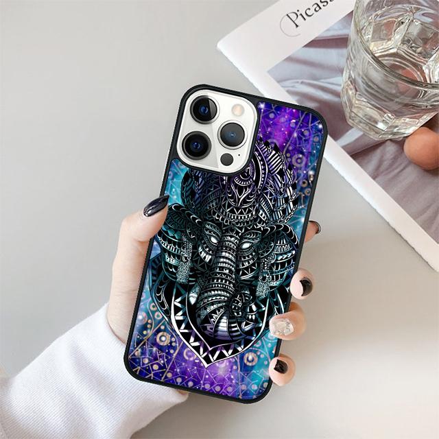 God of Wisdom Ganesh Elephant Phone Case Cover For iPhone 17 Air 15 16 14 13 12 Pro Max 11 Pro Max Plus