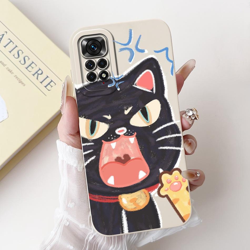 For Xiaomi Redmi Note 11 11s 4G Case Redmi Note 11 Pro 4G Global Cute Panda Rabbit Cartoon Soft Silicone Lens Protective Bumper