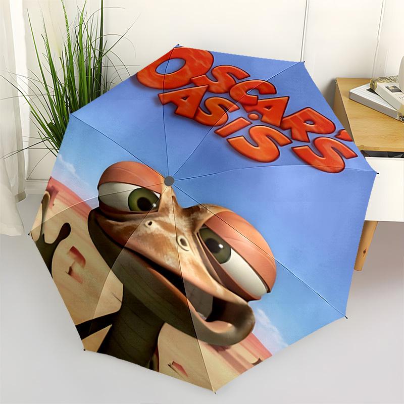 

Oscar s Oasis, Desert AdventureThemed Automatic Opening and Closing Umbrella 8 Ribs, Suitable for Leisure and Going Out, Outdoor Accessory