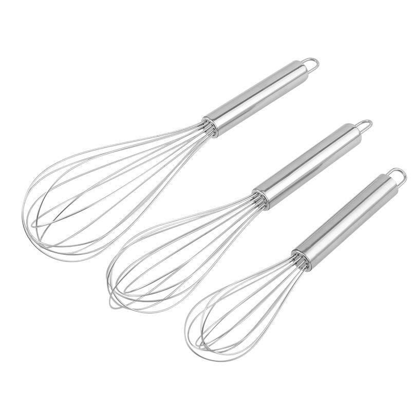 10-Inch Stainless Steel Whisk and 12-Inch Cream Whipper for Baking and Mixing