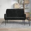 Vidaxl Bench, Black, 108X79X79 Cm, Upholstered In Velvet
