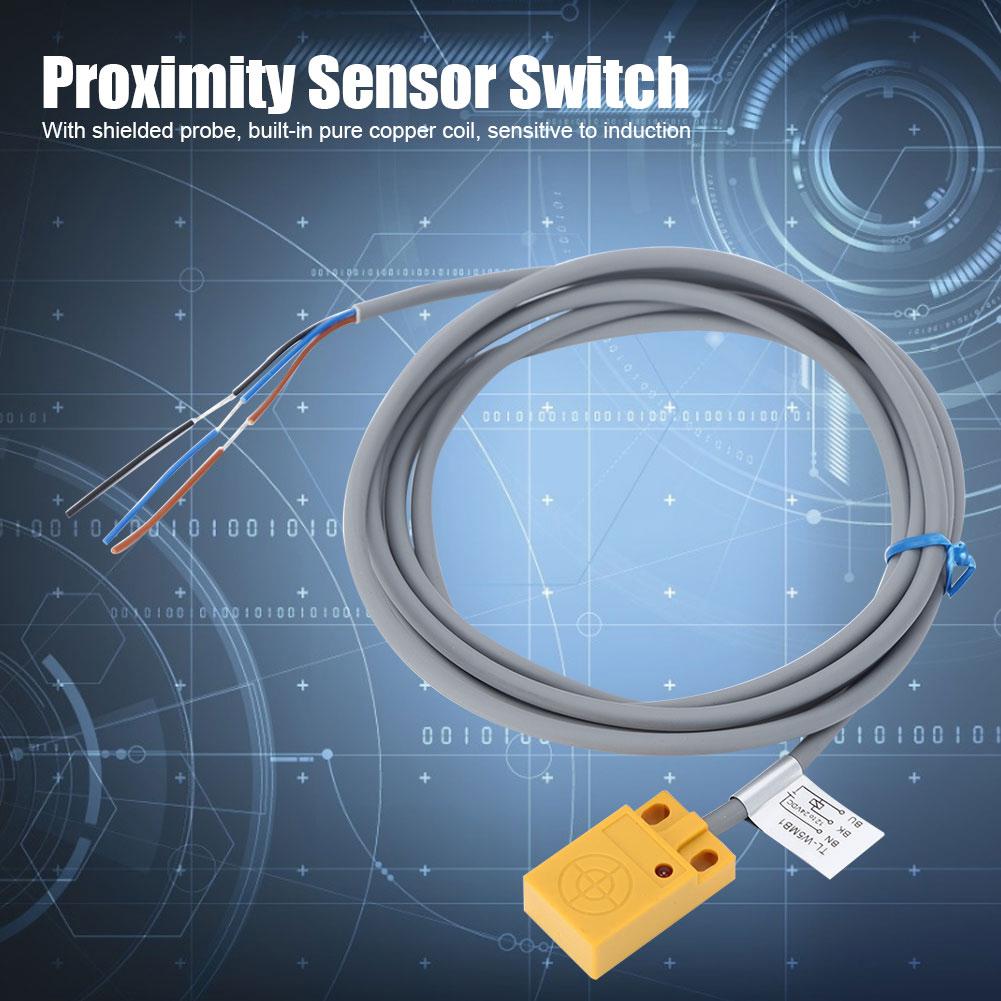 Interruttore Sensore di Prossimità BERM Tipo Induttivo Guscio in ABS DC12 24V 3 Fili PNP NO 5mm