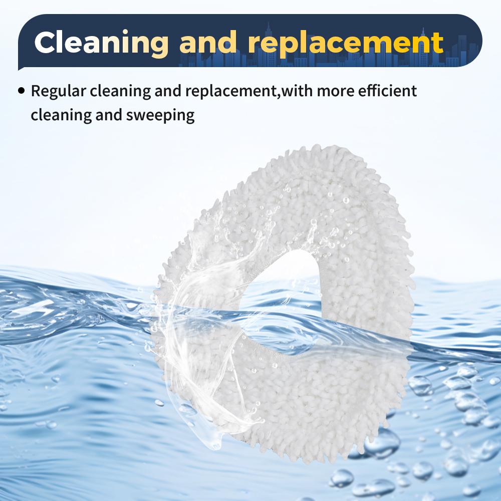 Mop Rags Accessories For Narwal J1/J1/Freo X Ultra/J1 Lite/J1 Freo Z Ultra Vacuum Cleaner Sweeping Robot Mop Cloths Replacement