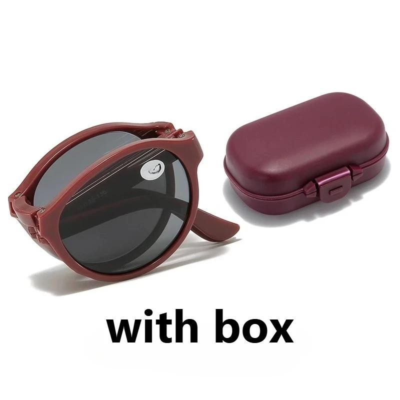 New Reading Glasses Sunglasses Portable Folding Presbyopia Sunglasses Neutral Fashion Eye Protection Presbyopia Glasses To +4.0