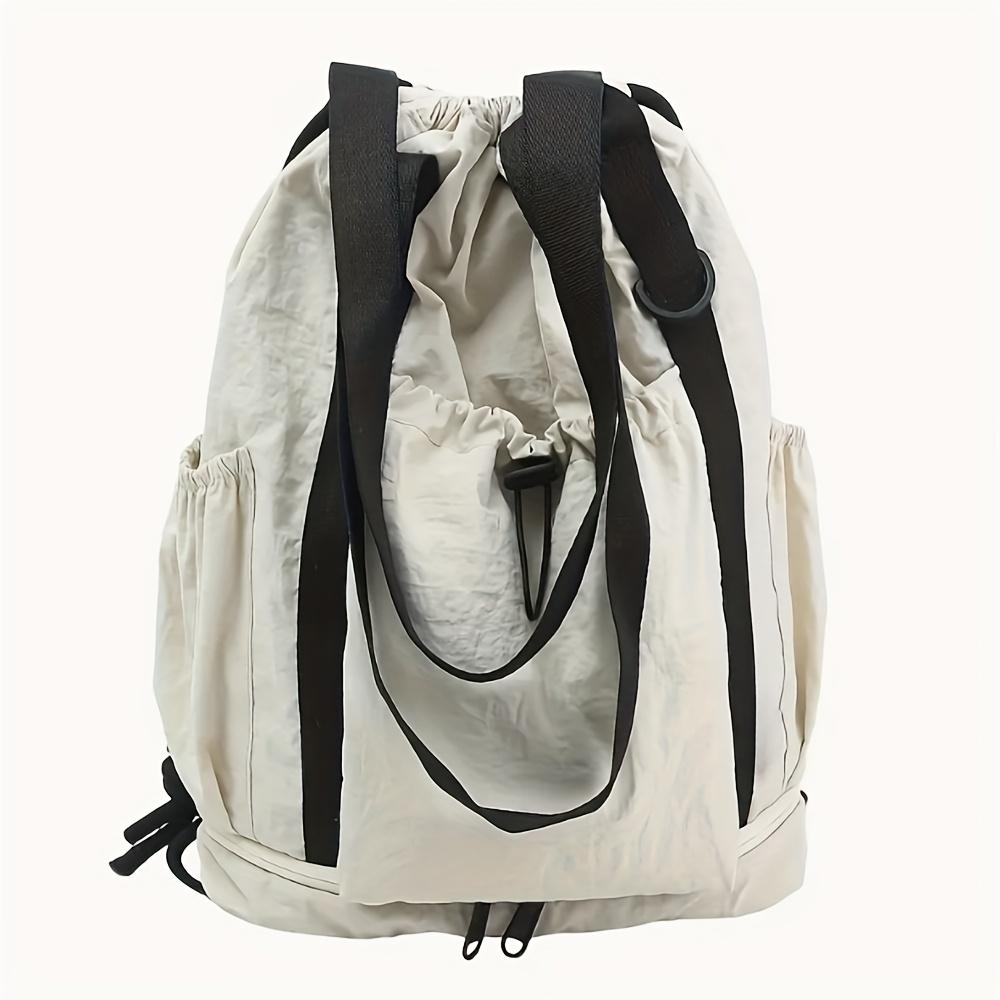 Unisex Rucksack mit verstellbarem Kordelzugverschluss, Leichte Sport-Reisebeutel, Handwäsche Trockenreinigung, Rucksack für Reisen