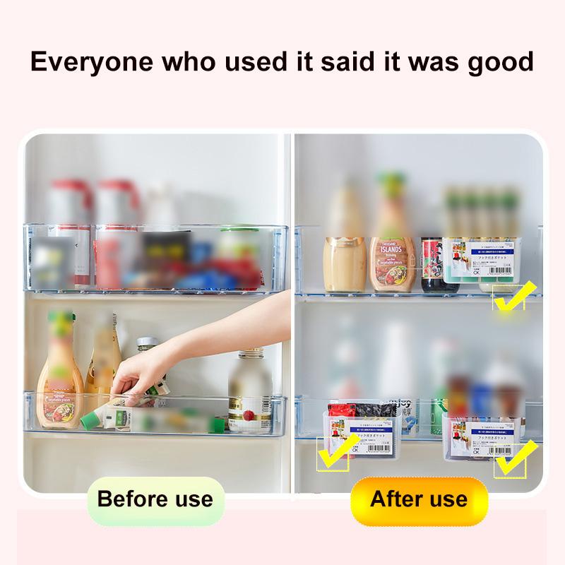 Refrigerator Multi Function Hanging Translucent Seasoning Bag Storage Box Refrigerator Side Door Sundries Sorting Storage Box