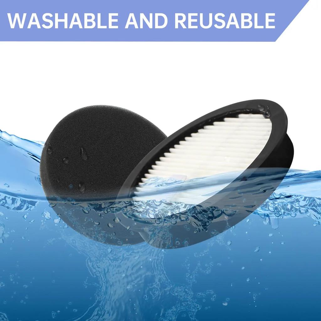HEPA Filter and Sponge Filter Compatible with AceVac 11,  Afoddon A200Pro/A200, ORFELD B08/C10A/C10G Cordless Vacuum Cleaner