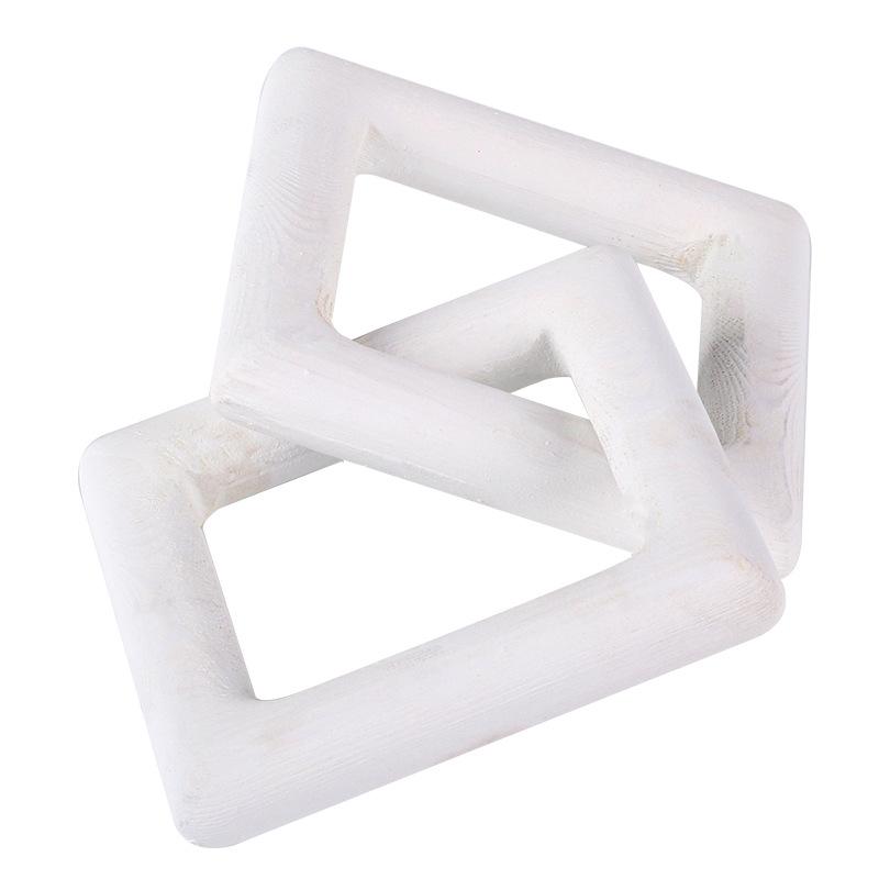 

Ins Style Креативные квадратные кольца Украшения B&B Магазин одежды Отель Высококачественные Sense Art Home Украшения из цельного дерева