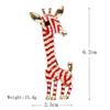 Giraffe Pearl Brooch Enamel Drop Oil Animal Design Exquisite Hypoallergenic Luxury Long-lasting Color Women's Pin Accessory