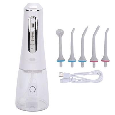 Irrigateur buccal portable, réservoir de 300 ml, 4 modes, résistant à l'eau, nettoyeur de dents sans fil pour la maison et le bureau