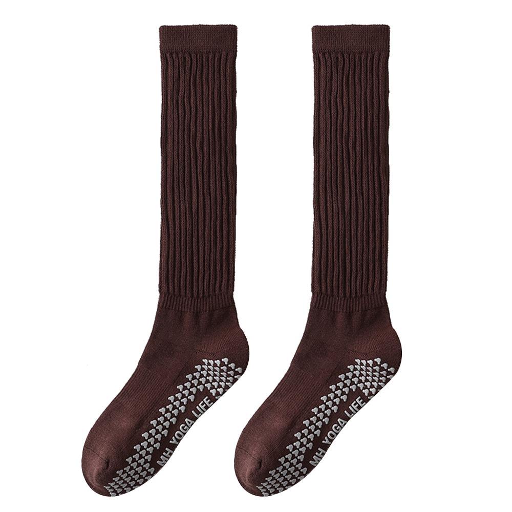 Warm Pilates Socks Cotton Floor Socks New Long Tube Socks  for Women