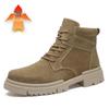 Men's Casual 6CM Height-Increasing High-Top Martin Boots for Autumn and Winter