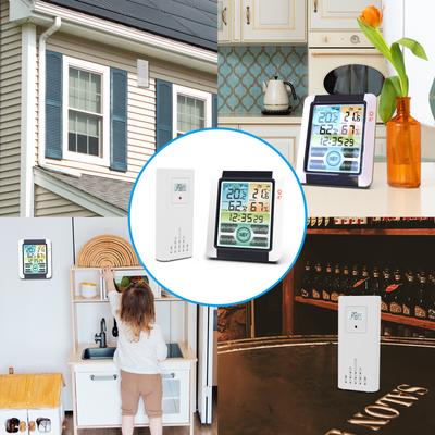 Wireless Indoor Outdoor Hygrometer Thermometer Temperature Humidity Display Monitor Digital Weather