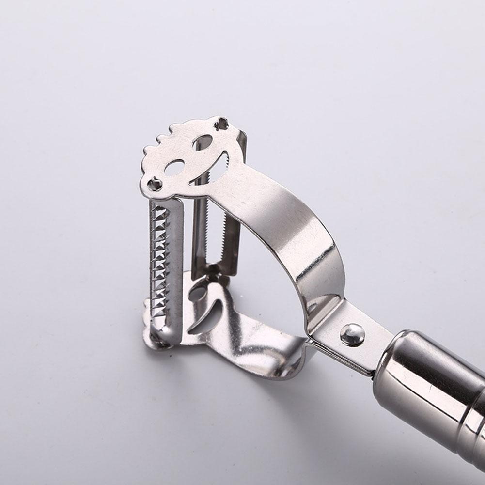 1Pc Household Kitchen Steel Melon Planer Peeler Fruit Peeler Double-Head Peeler Plane L8X1