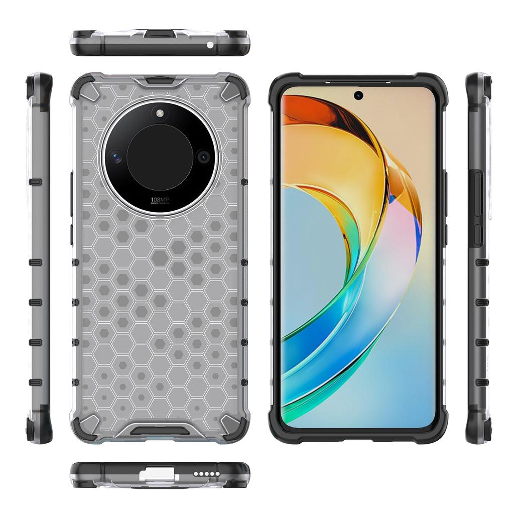 For Honor X50 5G/X9b 5G/Magic6 Lite 5G Case PC+TPU Anti-scratch Phone Shell with Honeycomb Design