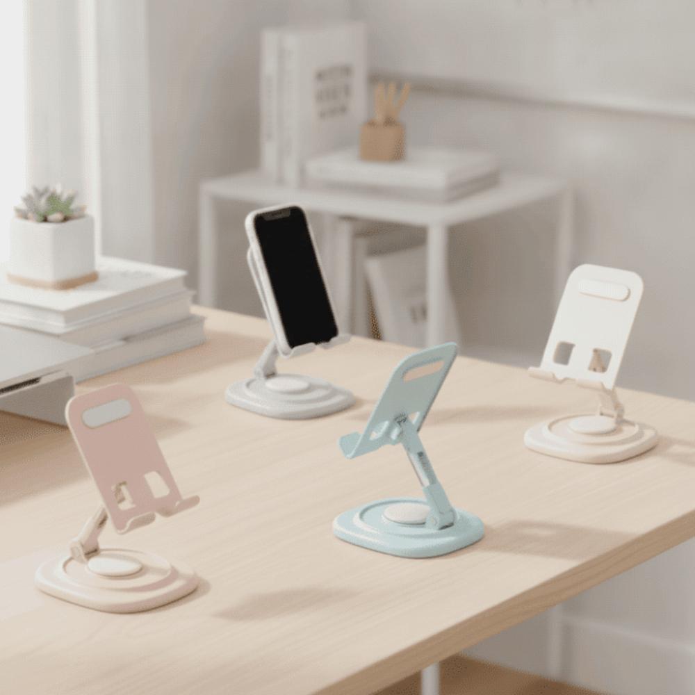 Foldable Design Adjustable Phone Stand 360 Degree Rotation Non-Slip Tablet Stand Desk Use