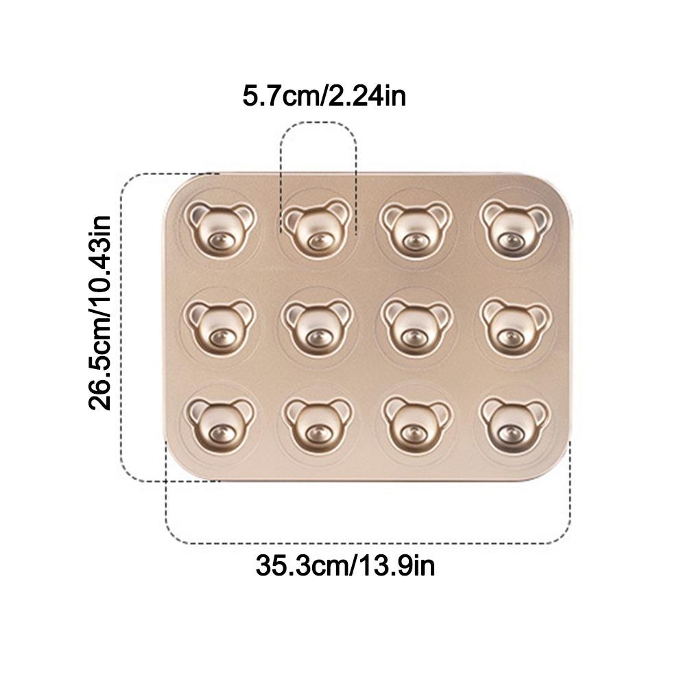6/12 Cavity Cake Mold Non Stick Baking Mold Cute Biscuit Candy Mould  Kitchen Bakeware