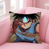 Cute Japanese Game DDragon Quest Slime Cushion Cover Pillow Case Soft Skin Friendly Fabric  Concealed Zipper