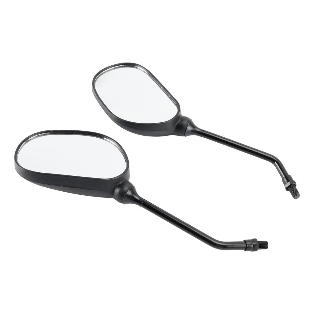 Rear View Mirror Pair Black For Yamaha YBR 125 YBR125 Handlebar Screw-in Fit
