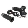 Electric Bike Handlebar Throttle Twist Grip Plastic Twist Throttle Accelerator Handle Grip with Display Green Screen