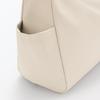 MUJI Square Shoulder Bag Made with Plant-Based Materials, Unisex, Adult, EFD02A4A, Off-White