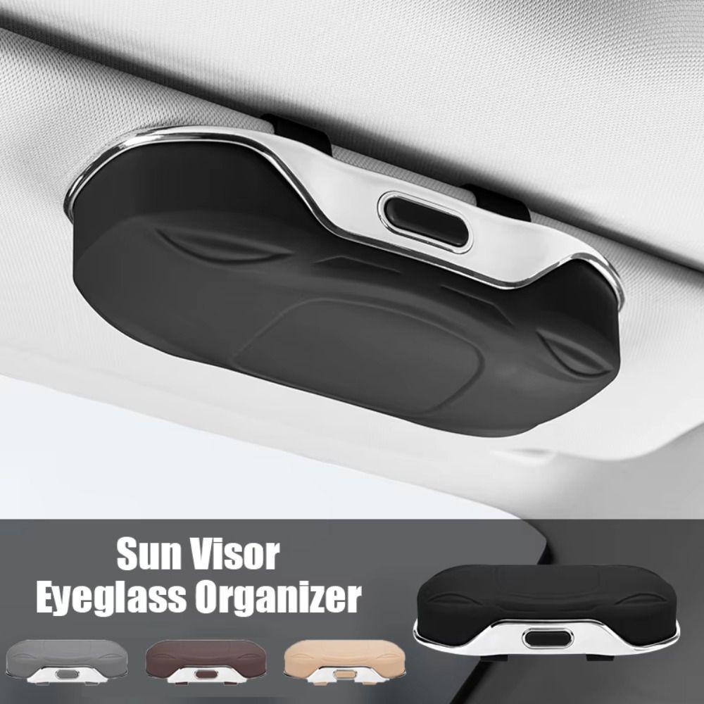 Press Silent Car Glasses Box Shockproof Eyeglasses Protection Box  Car Interior Accessories