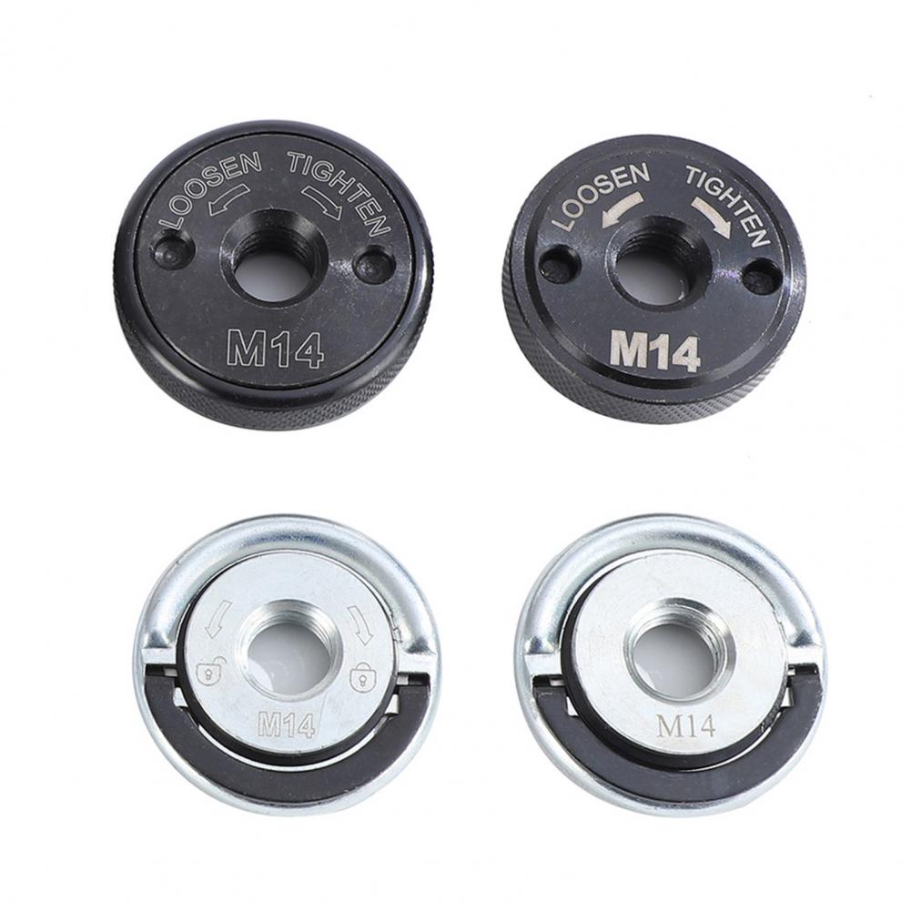 Angle Grinder Flange Nut M14 Threaded Flange Locking Nut Angle Grinding Tool Flange Nut M14 Quick Release Locking Parts