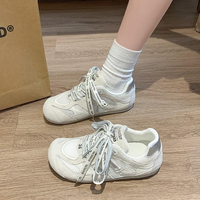 

Casual mesh heightening women s summer new pair of shoelaces breathable and comfortable sports versatile white shoes 40